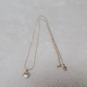 Like New Elegant Gold Pendant Letter M Design Necklace Bought From Korea